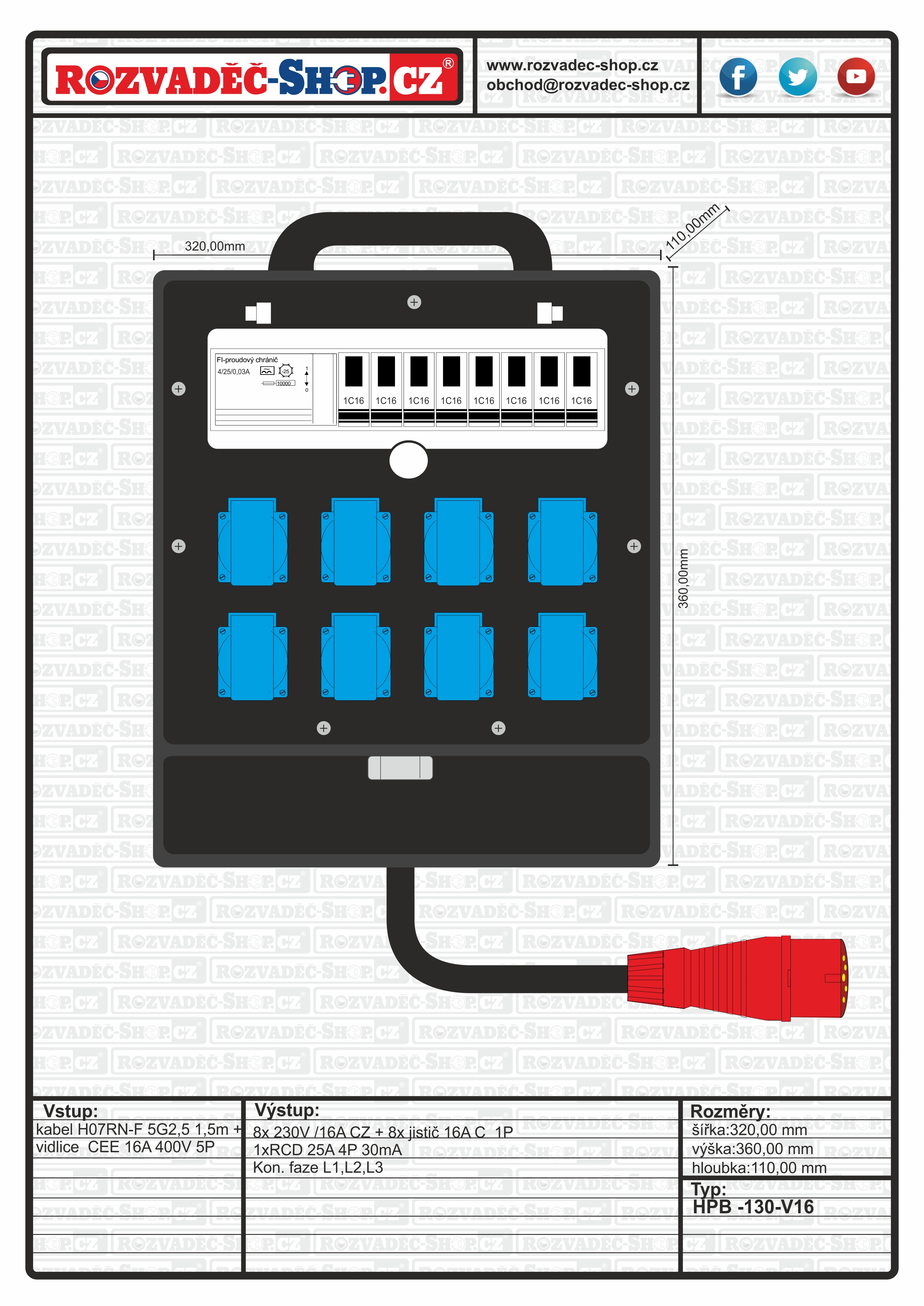 HPB-130-V16-F