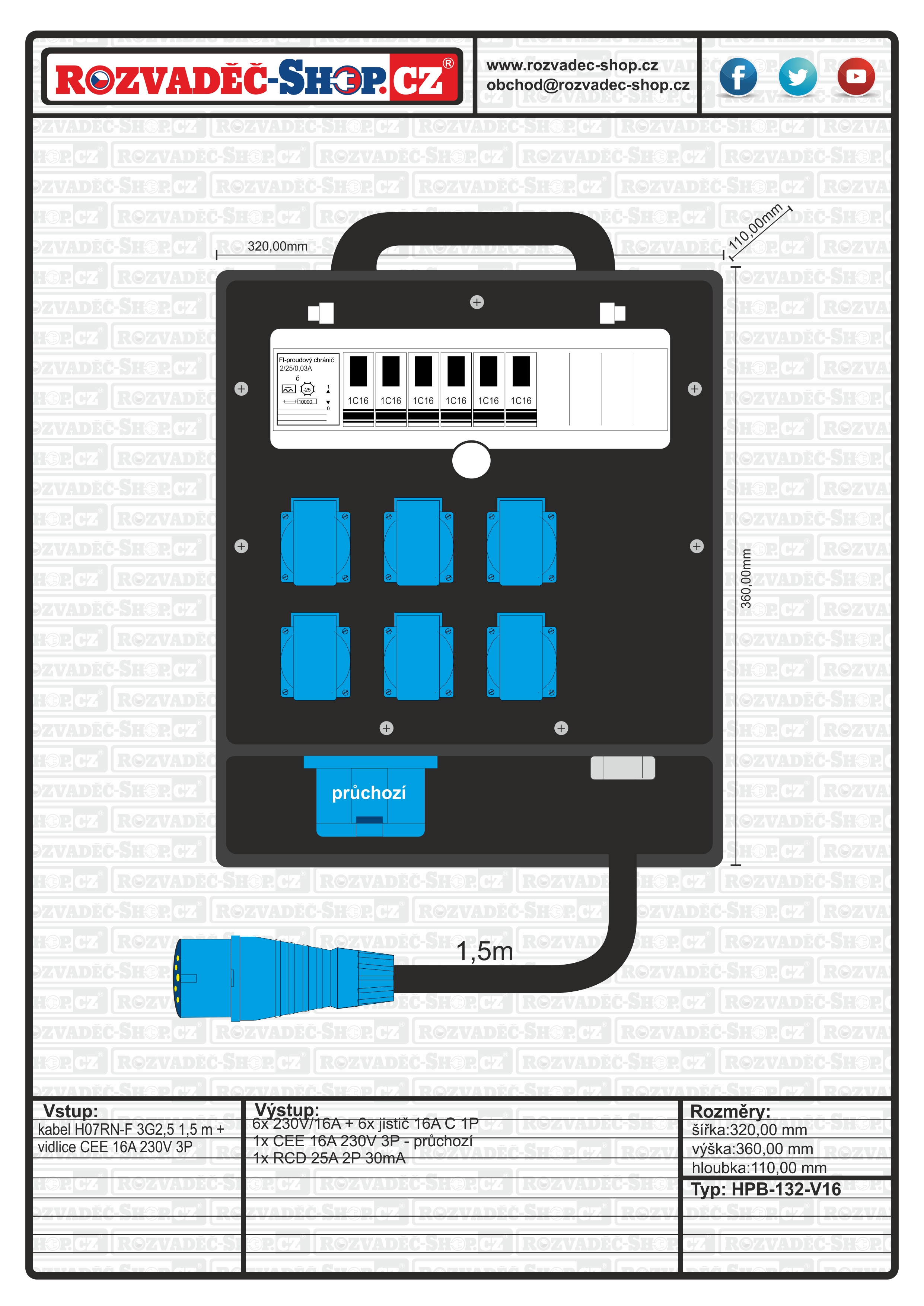 HPB-132-V16F