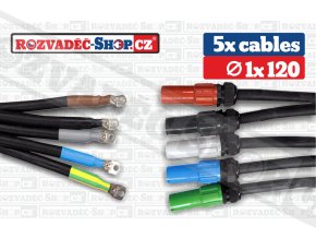 Powerlock source to lug cables fotky 1x120
