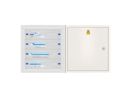 Domovní instalační rozvaděč DRE 76.C (Distribuční síť ČEZ, Provedení Oceloplechový lakovaný, Svodič přepětí bez svodiče přepětí)