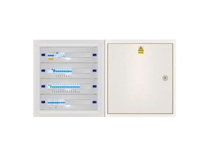 Domovní instalační rozvaděč DRE 76.E (Distribuční síť ČEZ, Provedení Oceloplechový lakovaný, Svodič přepětí bez svodiče přepětí)