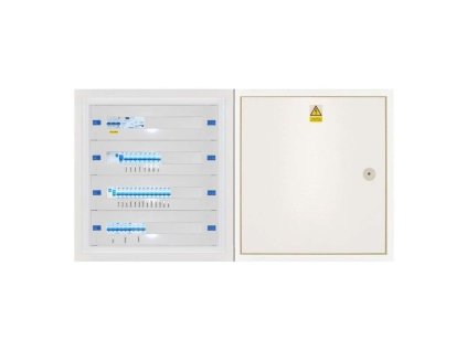 Domovní instalační rozvaděč DRE 65.C (Distribuční síť ČEZ, Provedení Oceloplechový lakovaný, Svodič přepětí bez svodiče přepětí)