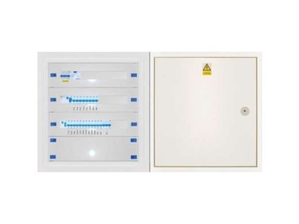 Domovní instalační rozvaděč DRE 65.P (Distribuční síť ČEZ, Provedení Oceloplechový lakovaný, Svodič přepětí bez svodiče přepětí)