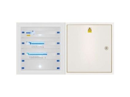 Domovní instalační rozvaděč DRE 66.P (Distribuční síť ČEZ, Provedení Oceloplechový lakovaný, Svodič přepětí bez svodiče přepětí)