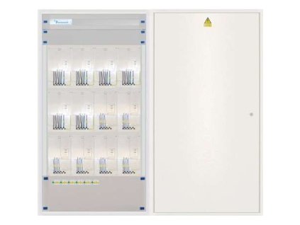 Elektroměrový rozvaděč 6x 3f elektroměr, 6x HDO (Distribuční síť ČEZ, Hlavní jistič B10/3p, 10 A, 10 kA, Protipožární úprava ano)