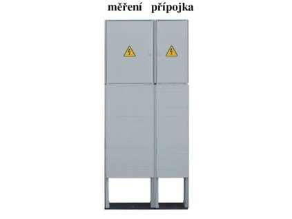 Sestava rozvaděčů HELGA 2K-N (Distribuční síť ČEZ, Hlavní jistič B10/3p, 10 A, 10 kA)