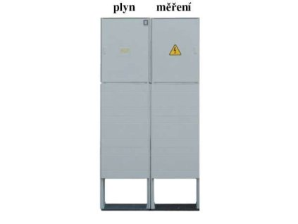 Sestava rozvaděčů HELGA 2C-N (Distribuční síť ČEZ, Hlavní jistič B10/3p, 10 A, 10 kA)