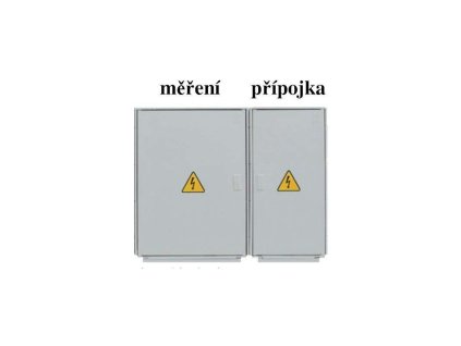 Sestava rozvaděčů HELGA 1K-N (Distribuční síť ČEZ, Hlavní jistič B10/3p, 10 A, 10 kA)