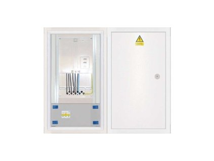 Elektroměrový rozvaděč ER 112/OVP7P (Distribuční síť ČEZ, Hlavní jistič B10/3p, 10 A, 10 kA)