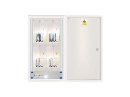 Elektroměrový rozvaděč ER 222/OVP7P (Distribuční síť ČEZ, Hlavní jistič B10/3p, 10 A, 10 kA)