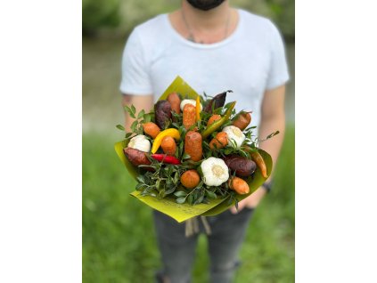 Klobásová kytice mini