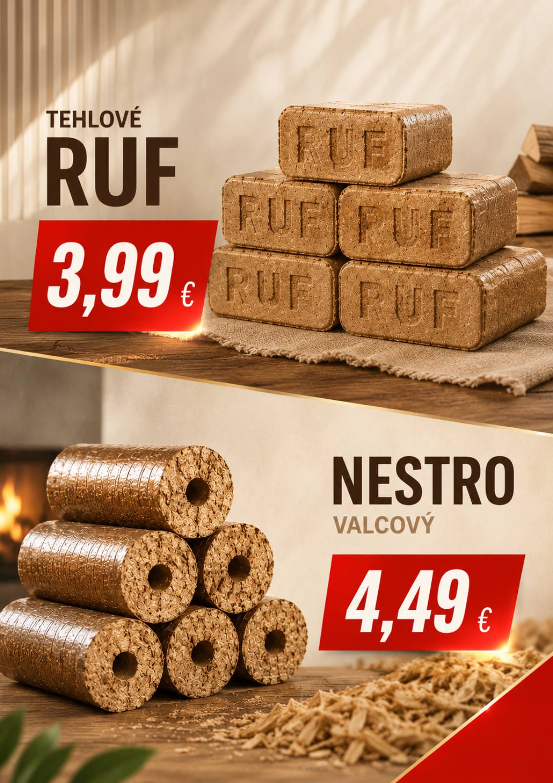 🔥 Vyberte si správne palivo pre príjemné teplo doma.