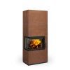 Romotop Solid R L rohové celopresklené krbové kachle