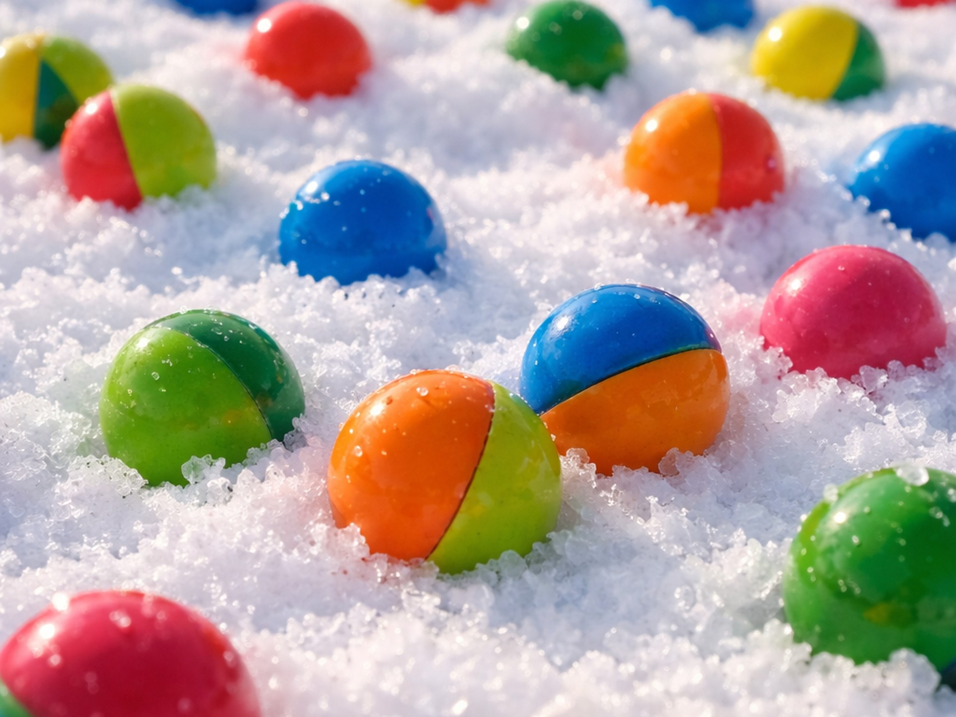 Paintballové kuličky a mráz!