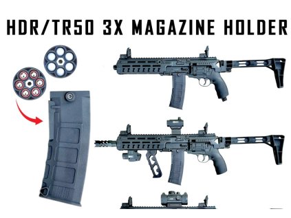 TR50 HDR50 M4 stylový držák zásobníků (držák pro 3 zásobníky)
