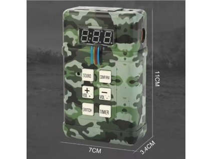 C4 atrapa s odpočtem a parní explozí pro paintball a MagFed scénáře – Woodland