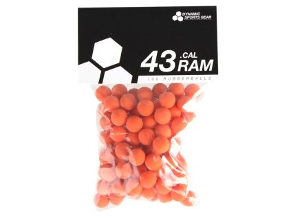DSG PAINTBALL RUBBERBALLS CAL. 43  ORANGE - 100 ks