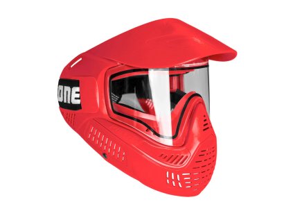 FIELD #ONE paintballová maska thermal V2,Rubber Foam - Red + upgrade Ear Connector 2ks