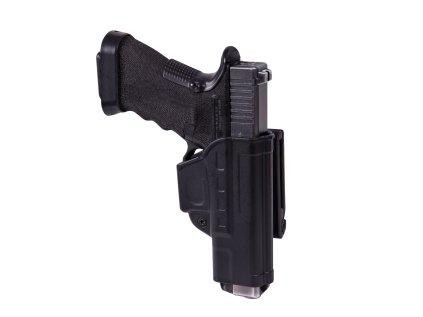 HELIKON-TEX Fast Draw Holster for Glock 17 with Belt Clip - Military Grade Polymer - Black
