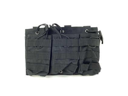 WADSN Molle sumka na 3 zásobníky M4/M16 - Černá