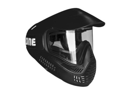 FIELD #ONE paintballová maska single - black - Rubber Foam