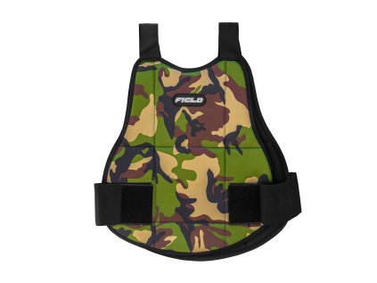 FIELD Chránič hrudníku oboustranný Black/Woodland Camo