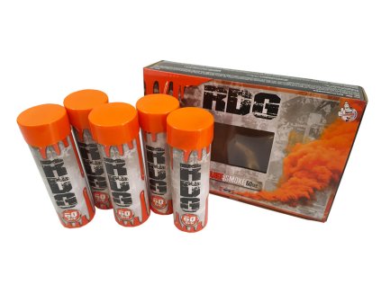 KLÁSEK pyrotechnics dýmovnice trhací 60 oranžová 5ks
