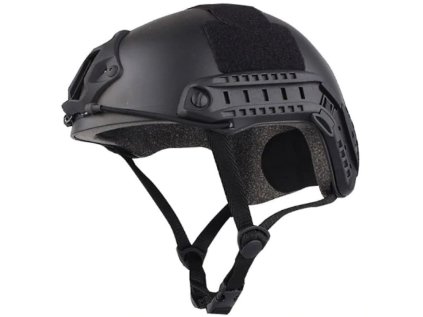 DELTA SIX FAST TACTICAL HELMET FOR PAINTBALL / AIRSOFT (BLACK)