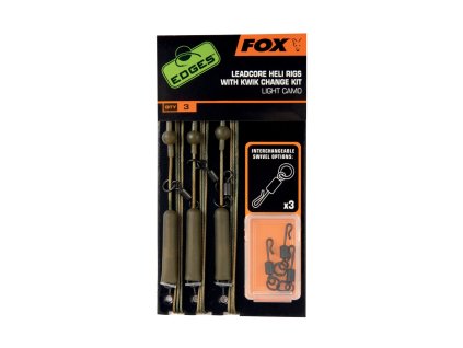 FOX LEADCORE HELI RIGS INC. KWIK CHANGE KIT LIGHT CAMO