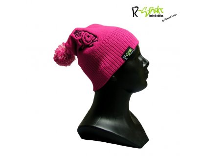 R-SPEKT Dětský kulich PomPom DUO beanie růžový