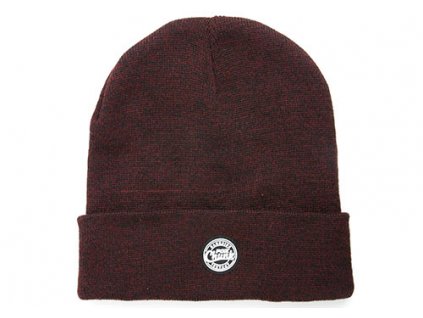 burgundy black marl beanie cpr761 flatl