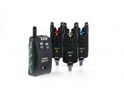 SONIK SKS BITE ALARMS AND RECEIVER SET FREE BIVVY LIGHT 01