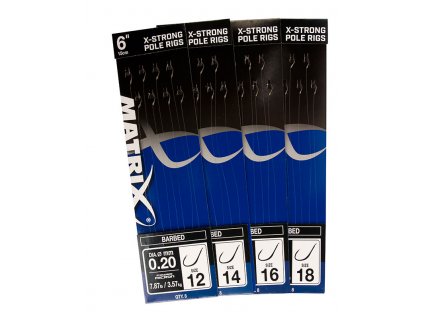 x strong pole rigs 6inch size12 18 barbed group