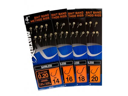 bait band method rigs 4inch size14 20 barbless group