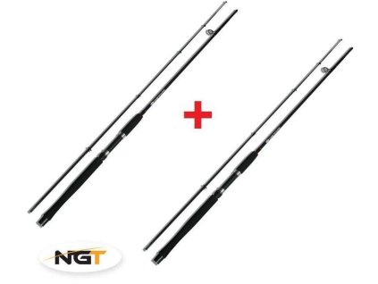 ngt prut carp stalker rod 8ft 2pc black 1 1 zdarma 1