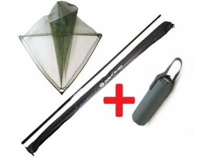 NGT Podběrák Carp Deluxe Carbon 42 with Handle + Plovák Zdarma!