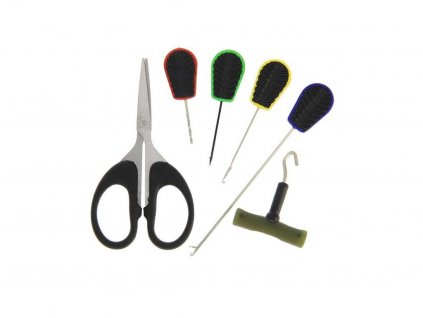 NGT Sada 6ks Baiting Needle & Scissor Set
