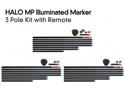 halo mp illuminated marker kit 3 pole with remote