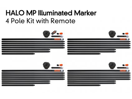 halo mp illuminated marker kit 4 pole with remote