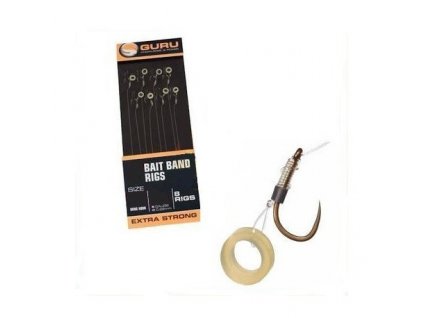 guru 4bait band rigs 10cm 7lb mwg n16