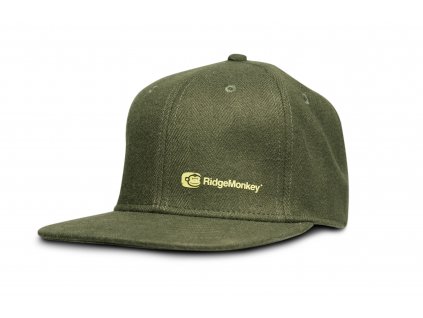 RIDGEMONKEY kšiltovka s rovným kšiltem APEarel Dropback Snapback - zelená