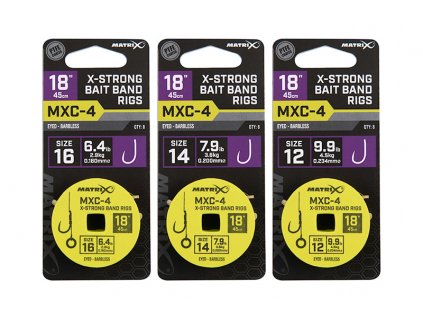mxc 4 18inch x strong bait band rigs group