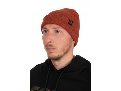 fox beanie hat burnt orange main