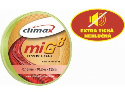 CLIMAX šňůra miG 8 Braid Olive SB