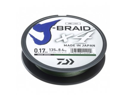 DAIWA J-BRAID X4 ZELENÁ 270m