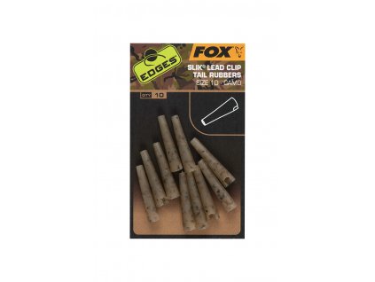 cac810 fox edges slik lead clip tail rubbers with insert