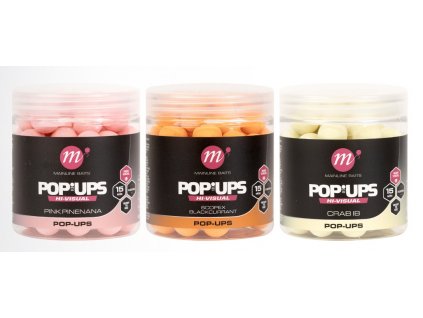 MAINLINE Plovoucí Boilie High Visual Pop Ups 15 mm