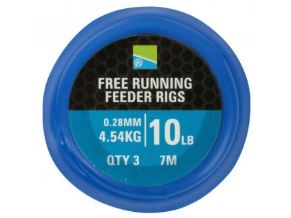 preston innovations navazec free running feeder rigs 0 28 mm 4 54 kg 7 m