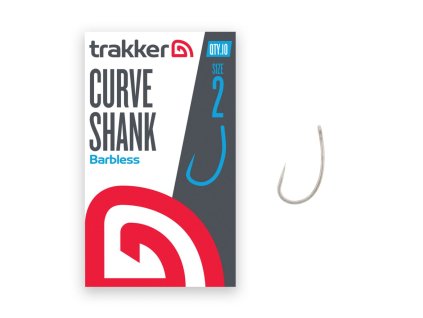 11826 227102 trakker curve shank hook barbless size 2 original