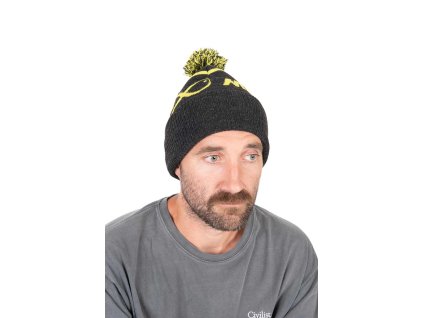 FOX MATRIX Čepice Lime Grey Bobble Hat
